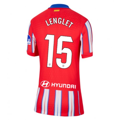 Dres Atletico Madrid Clement Lenglet #15 Domaci za Žensko 2024-25 Kratak Rukav